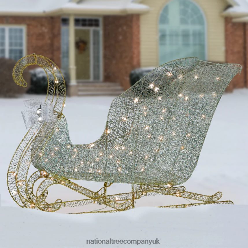 decoration | National Tree Company 48 in Santas Sleigh with Cool White LED Lights F2L4F595